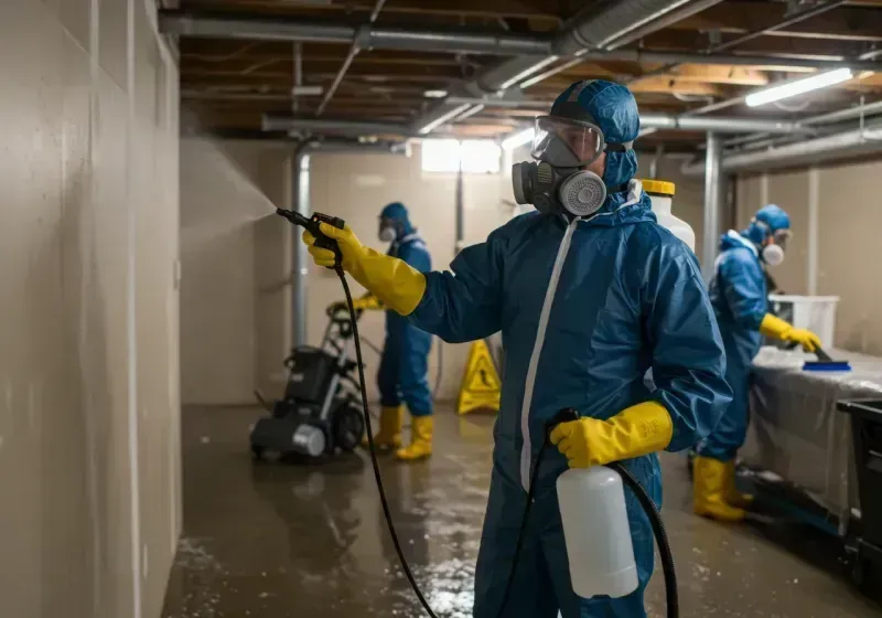 Basement Sanitization and Antimicrobial Treatment process in Dumas, TX